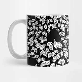 Garden of leaves(black) Mug